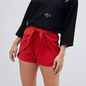 Tie Front Shorts